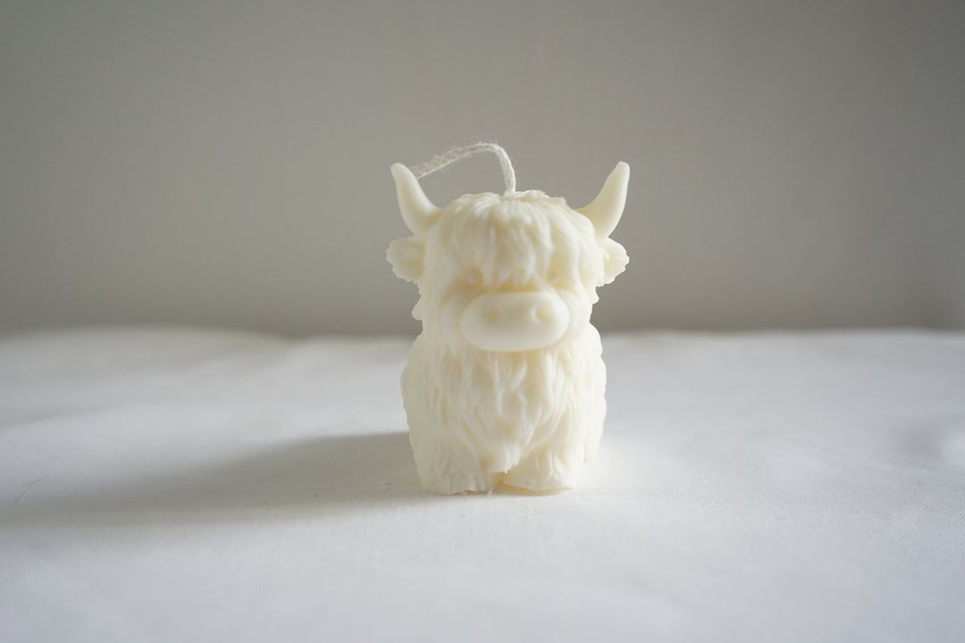 Decoratie kaars Highland Cow | Handgemaakt