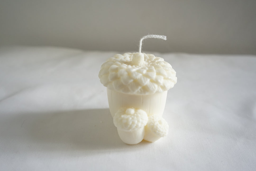 Decoratie kaars Herfst Eikel | Handgemaakt