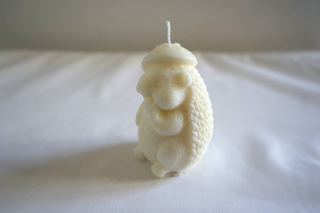 Decoratie kaars Egel | Hangemaakt