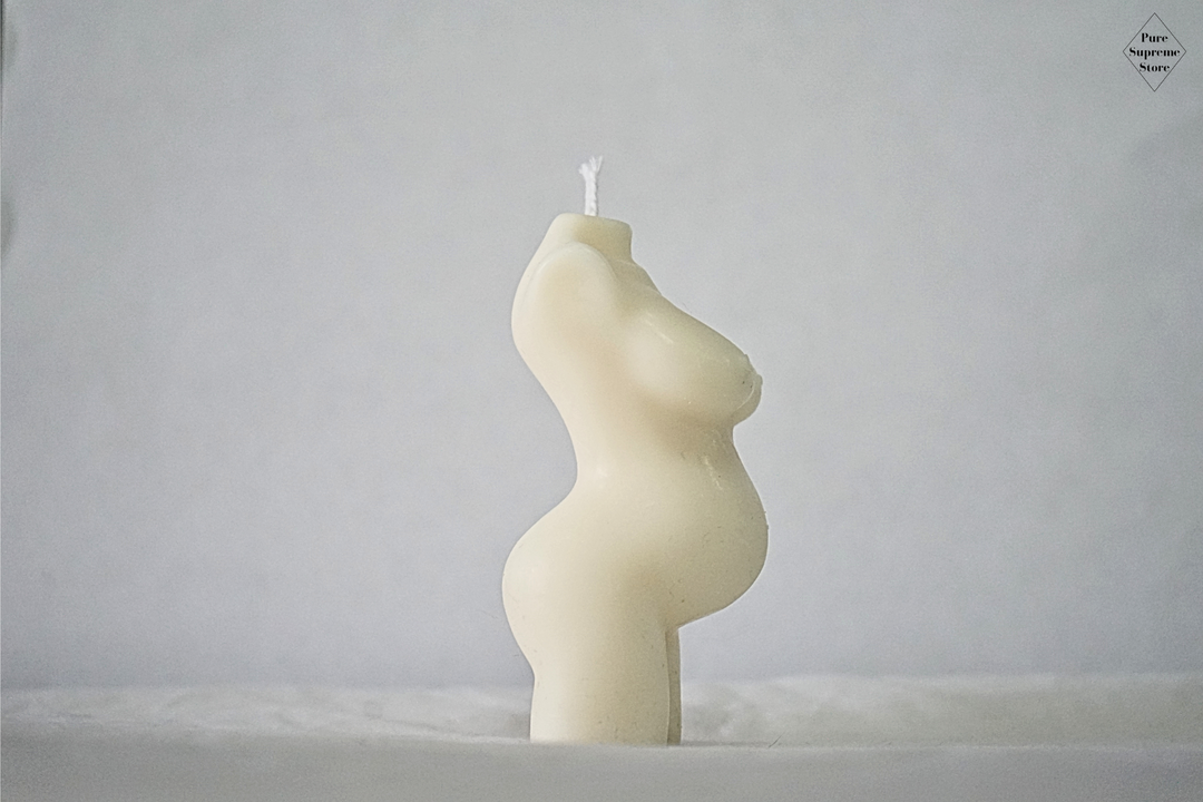 Decoratie kaars zwangere vrouw | Handgemaakt