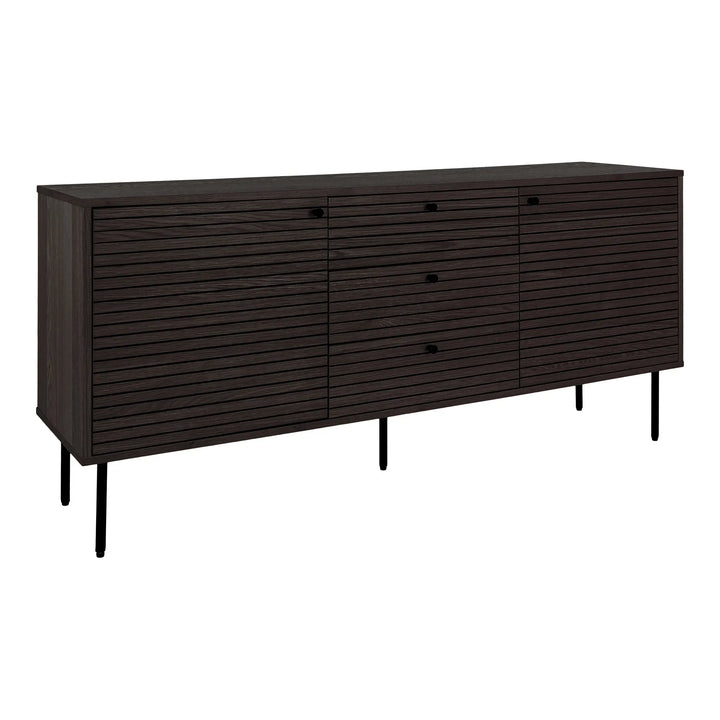 Dressoir Kyoto | Gerookte eikenkleur | Breed & laag | Liefhebbers meubel