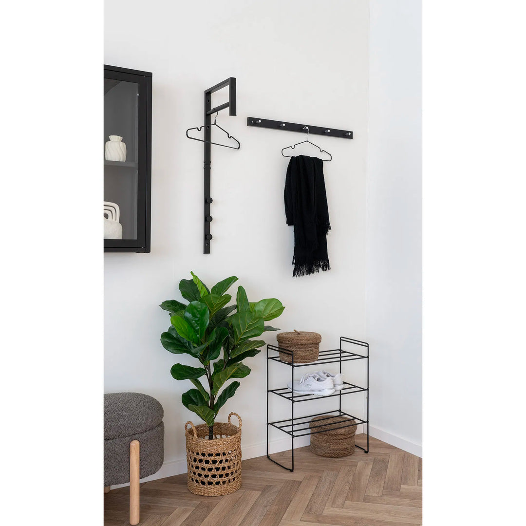 Schoenenrek Swansea | Praktische en ruimtebesparend | Zwart