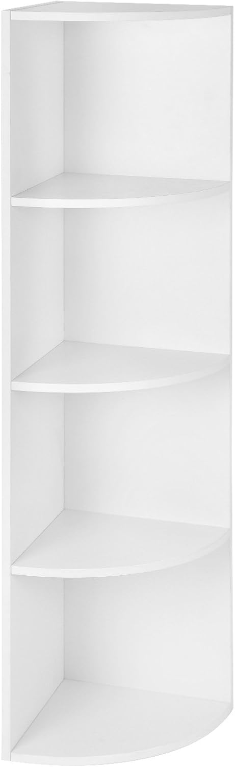 Hoekkast VASAGLE met 4 schappen | Wit | Modern
