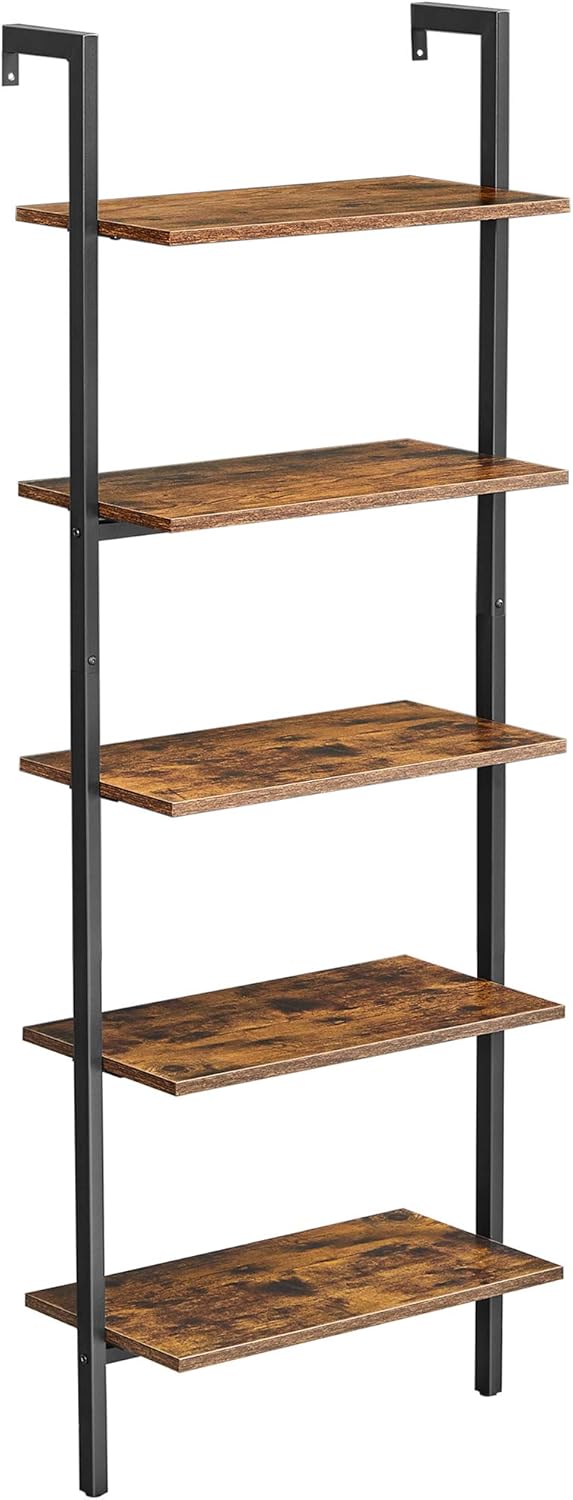 VASAGLE ladderkast / boekenkast | Industrieel | Zwart & bruin |