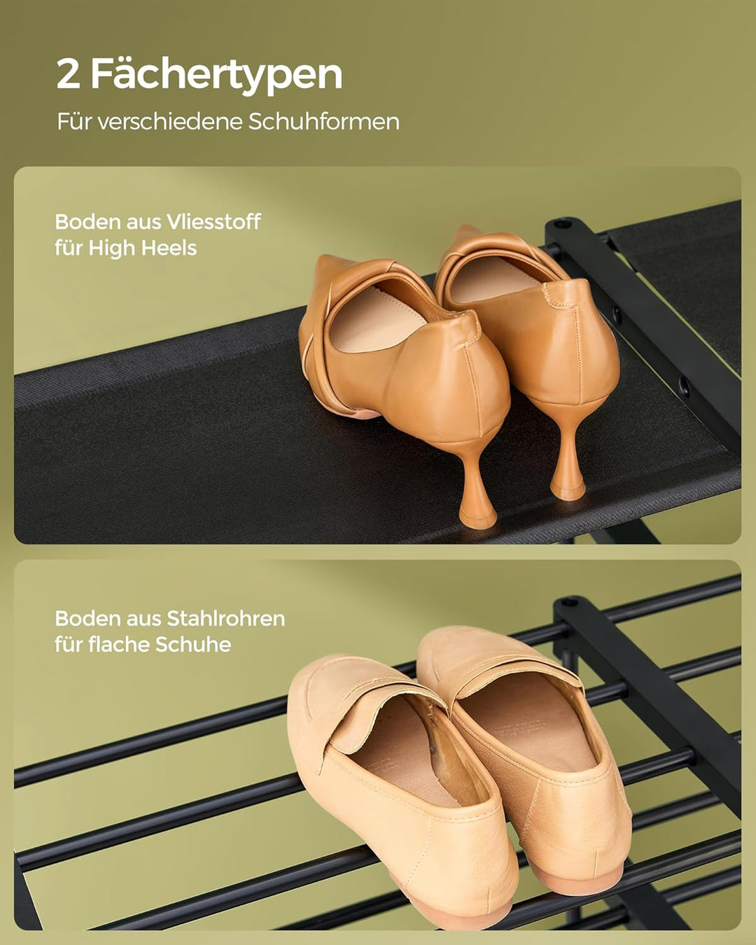SONGMICS schoenenrek / voorraadkast | Ruimte voor 32 paar schoenen |