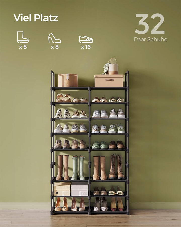 SONGMICS schoenenrek / voorraadkast | Ruimte voor 32 paar schoenen |