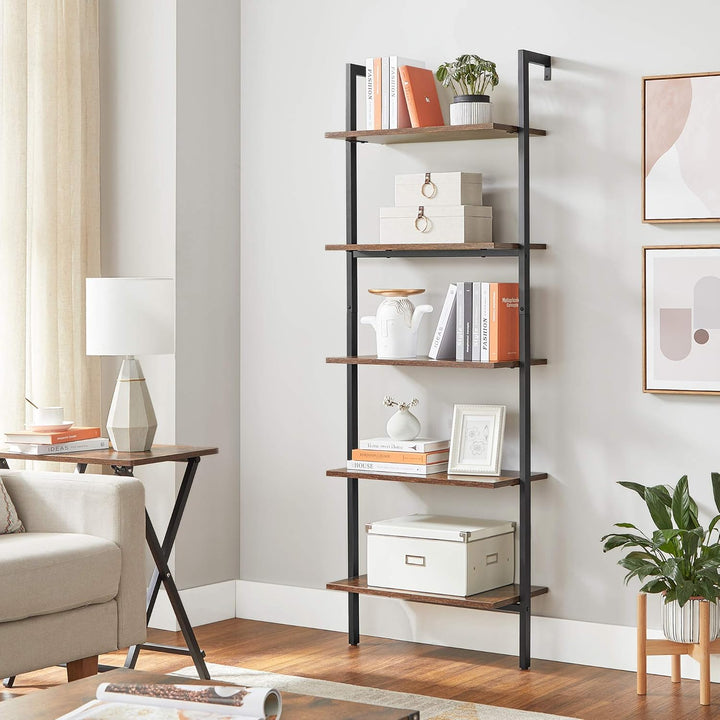 VASAGLE ladderkast / boekenkast | Industrieel | Zwart & bruin |