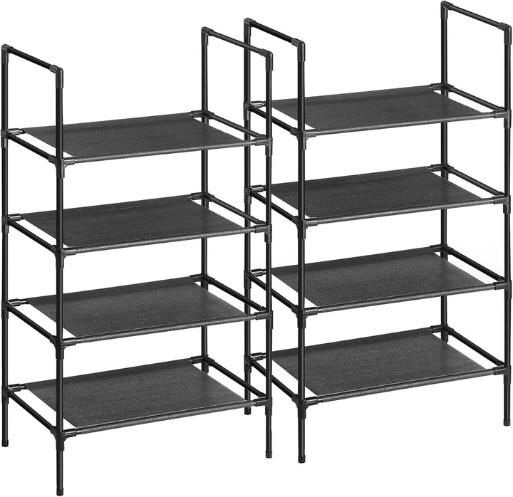 SONGMICS schoenenrek 2x | Zwart | Metaal