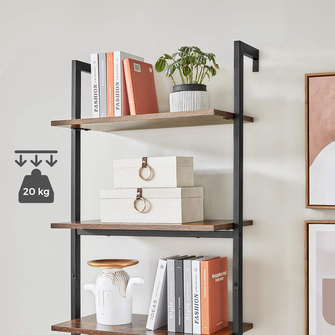 VASAGLE ladderkast / boekenkast | Industrieel | Zwart & bruin |