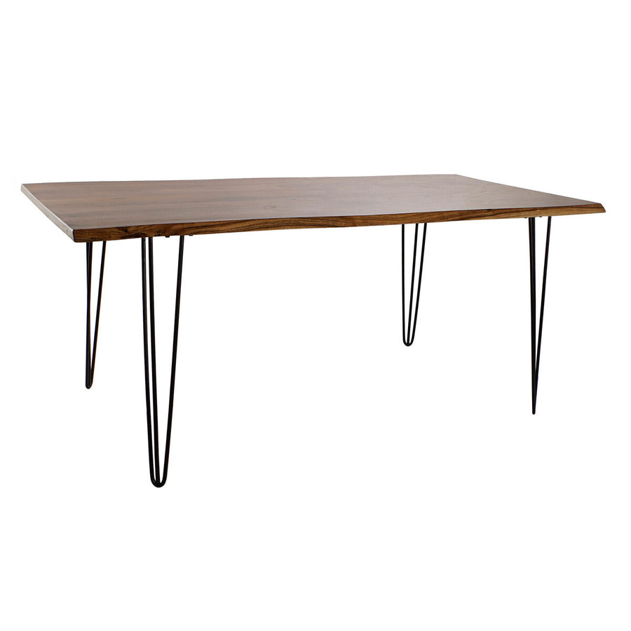 Dkd Home Decor Eettafel Dkd Home Decor 180 X 87 X 76 Cm Zwart Metaal Bruin Acacia