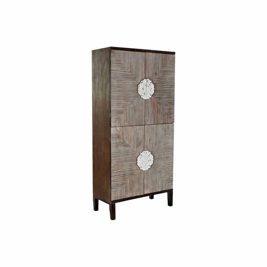 Dkd Home Decor Kast Dkd Home Decor Mb-179372 Donkerbruin Lichtbruin Spar Hout Mdf 86 X 41 X 181 Cm