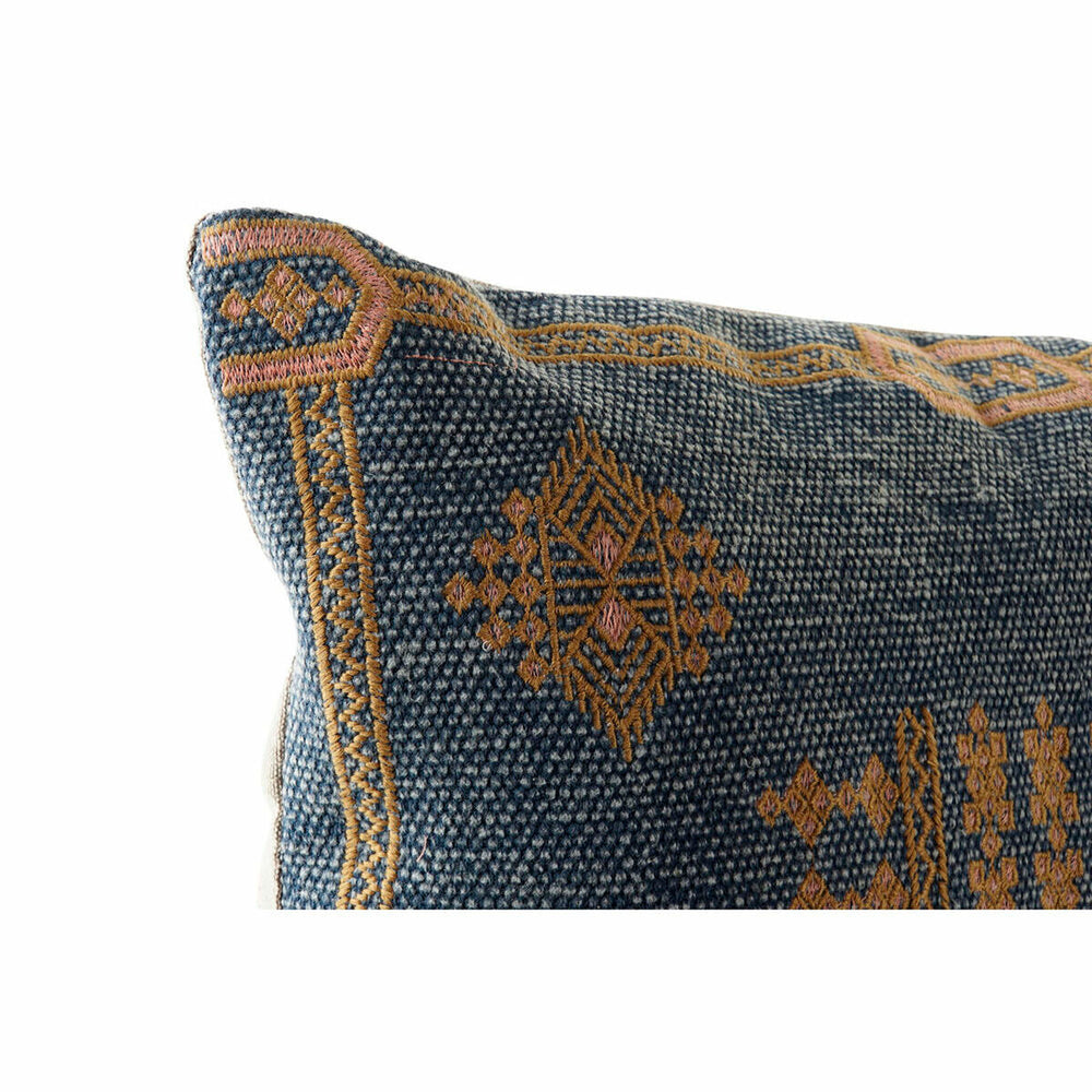 Dkd Home Decor Kussen Dkd Home Decor Blauw Oranje Arabisch 50 X 10 X 50 Cm (2 Stuks)