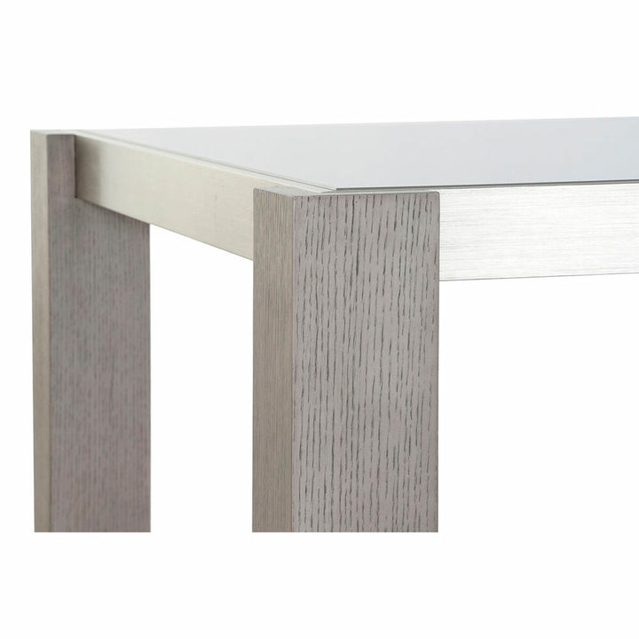 Dkd Home Decor Eettafel Dkd Home Decor Kristal Grijs Aluminium Ek Gehard Glas (162 X 92 X 74 Cm)
