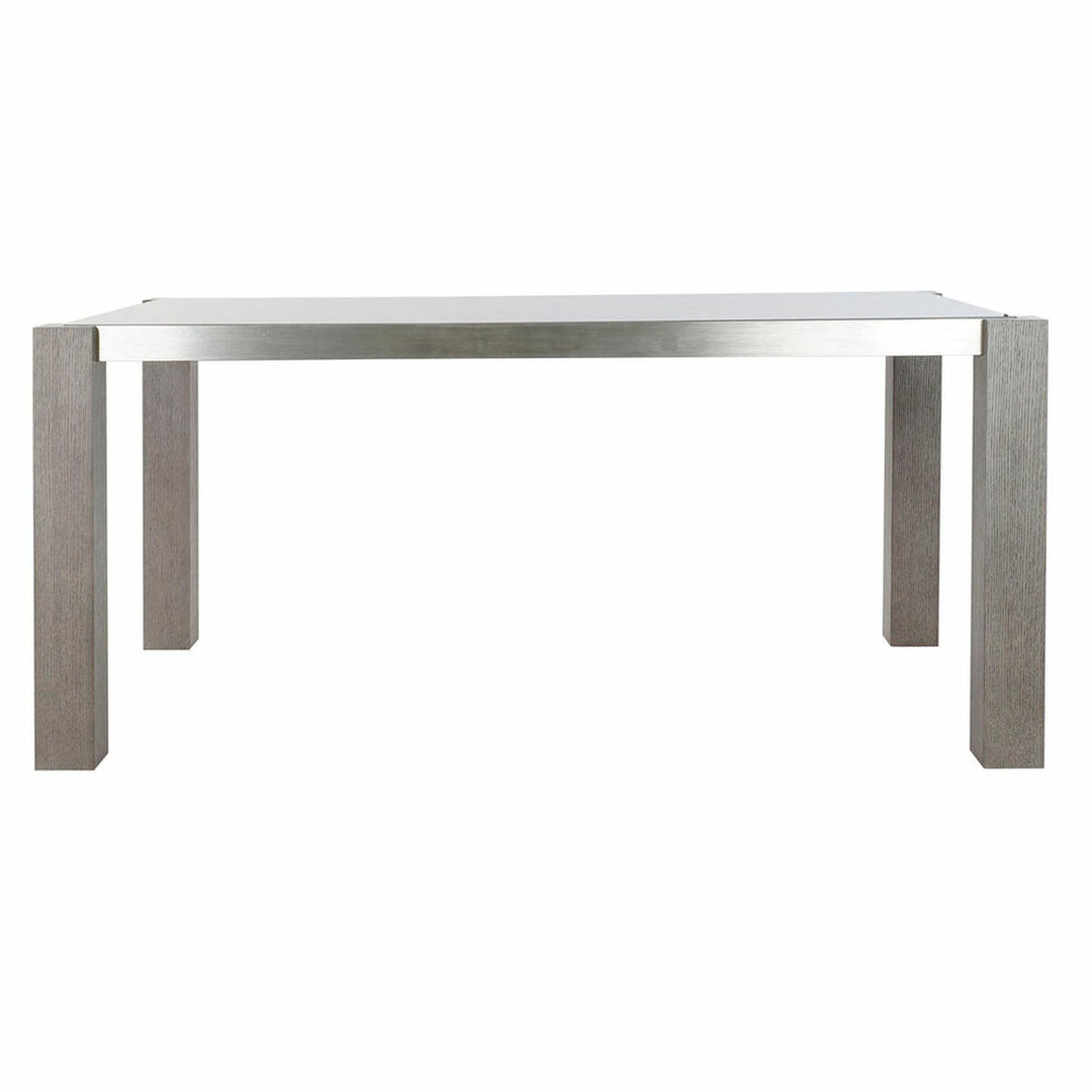 Dkd Home Decor Eettafel Dkd Home Decor Kristal Grijs Aluminium Ek Gehard Glas (162 X 92 X 74 Cm)