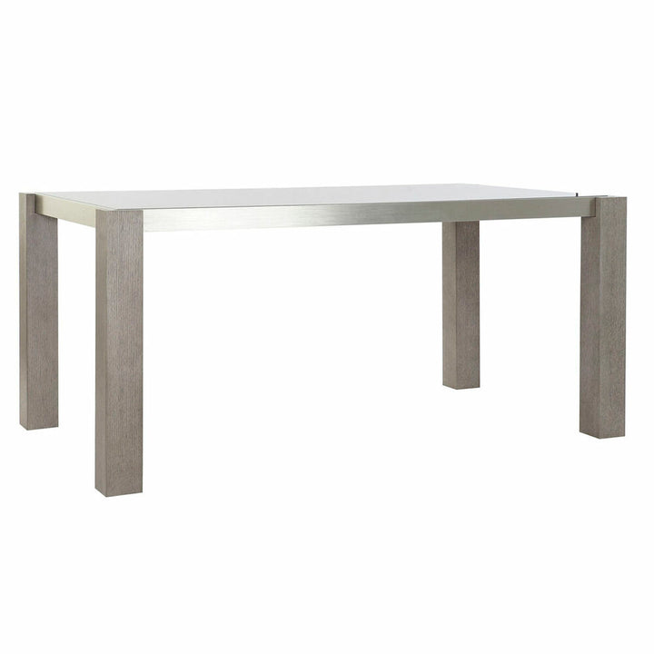 Dkd Home Decor Eettafel Dkd Home Decor Kristal Grijs Aluminium Ek Gehard Glas (162 X 92 X 74 Cm)