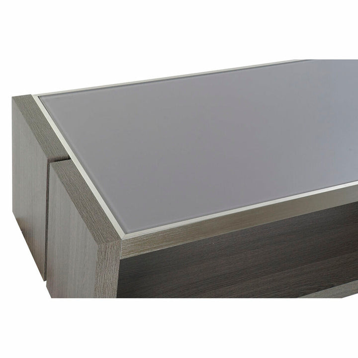 Dkd Home Decor Hoofdtafel Dkd Home Decor Kristal Aluminium Ek Gehard Glas (120 X 60 X 37,5 Cm)