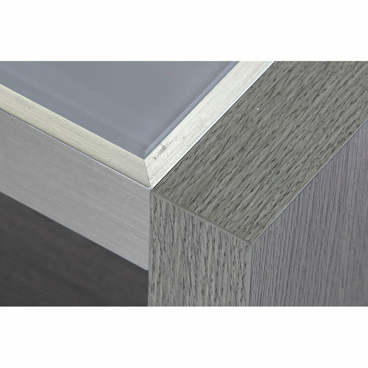 Dkd Home Decor Hoofdtafel Dkd Home Decor Kristal Aluminium Ek Gehard Glas (120 X 60 X 37,5 Cm)
