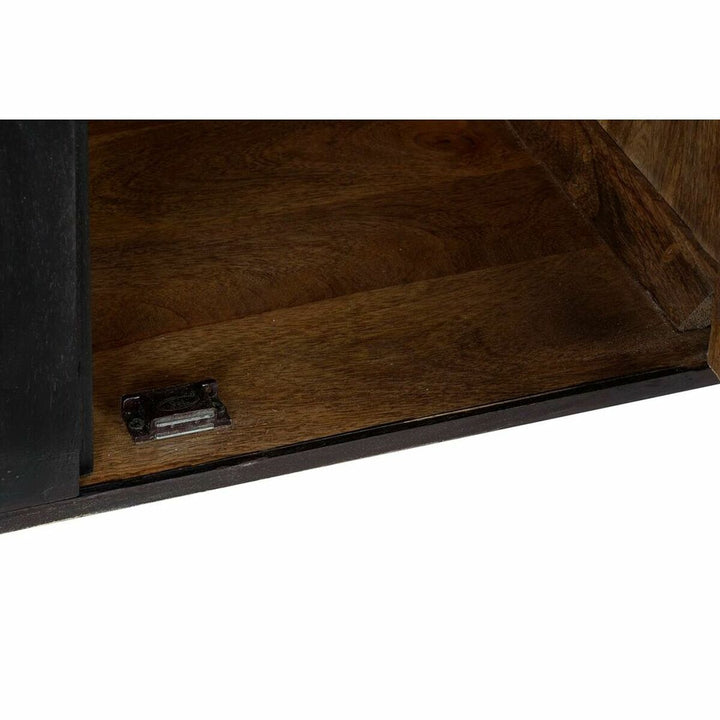 Dkd Home Decor Dientafel Dkd Home Decor Zwart Gouden Natuurlijk Rotan Mangohout 150 X 40 X 78 Cm