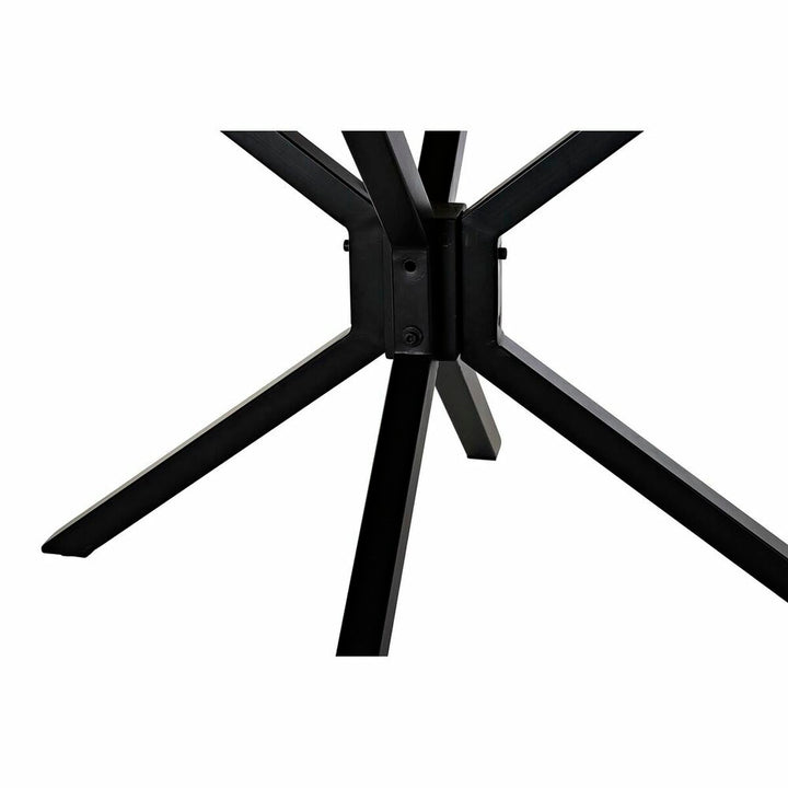Dkd Home Decor Eettafel Dkd Home Decor 127 X 127 X 75 Cm Natuurlijk Zwart Metaal Aluminium Mangohout