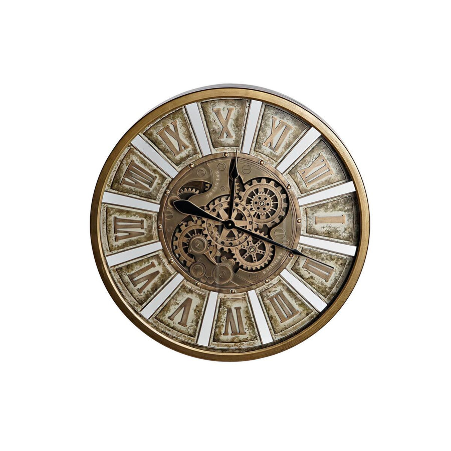 Dkd Home Decor Muurklok Dkd Home Decor Versnellingen Gouden Ijzer 72 X 8,5 X 72 Cm