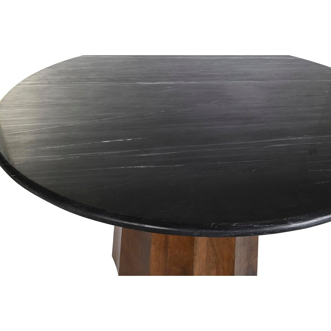 Dkd Home Decor Eettafel Dkd Home Decor Zwart Bruin Marmer Mangohout 120 X 120 X 76 Cm