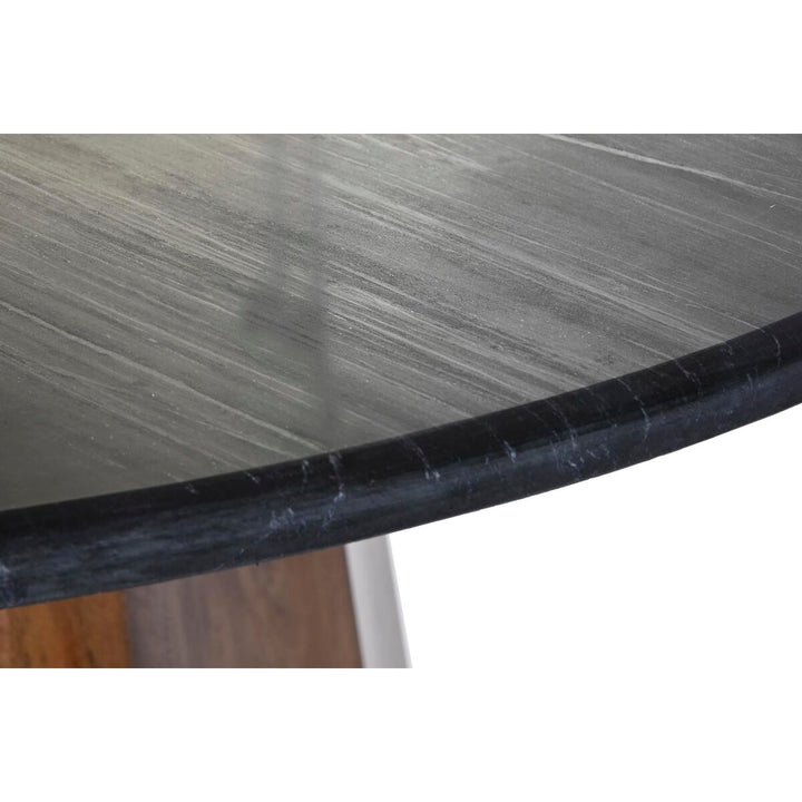 Dkd Home Decor Eettafel Dkd Home Decor Zwart Bruin Marmer Mangohout 120 X 120 X 76 Cm