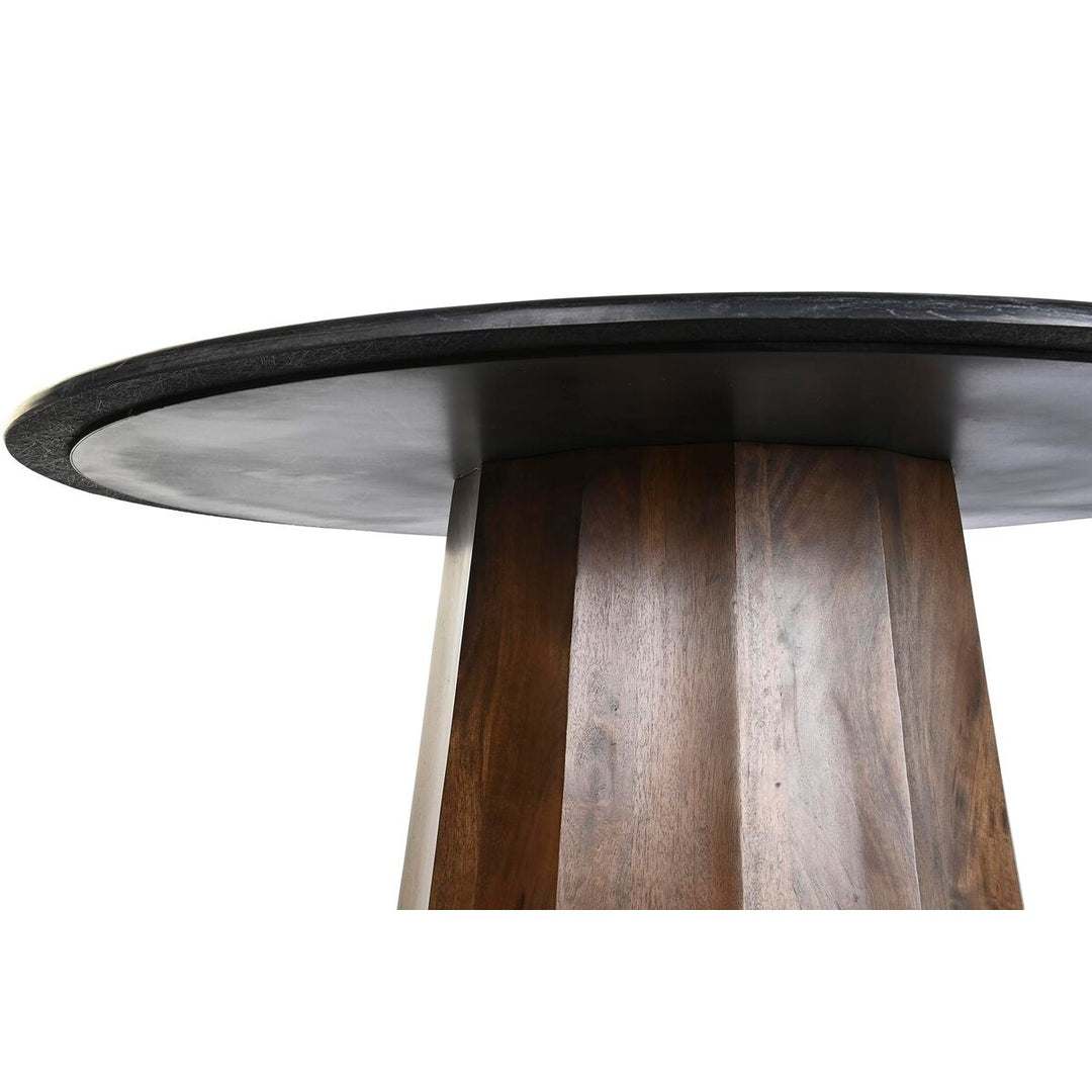 Dkd Home Decor Eettafel Dkd Home Decor Zwart Bruin Marmer Mangohout 120 X 120 X 76 Cm
