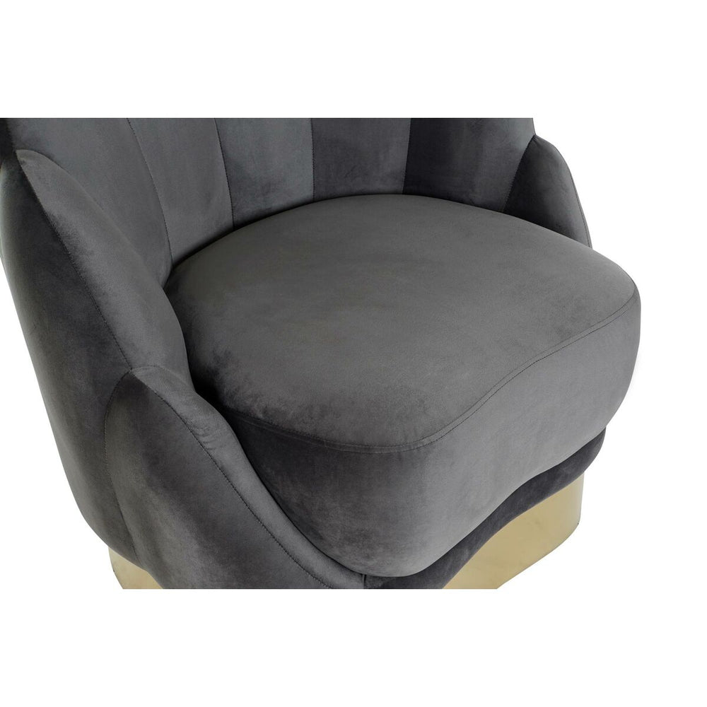 Dkd Home Decor Armstoel Dkd Home Decor 86 X 80 X 85 Cm Grijs Metaal Wit Donker Grijs