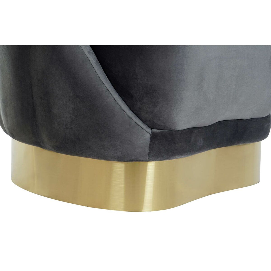 Dkd Home Decor Armstoel Dkd Home Decor 86 X 80 X 85 Cm Grijs Metaal Wit Donker Grijs