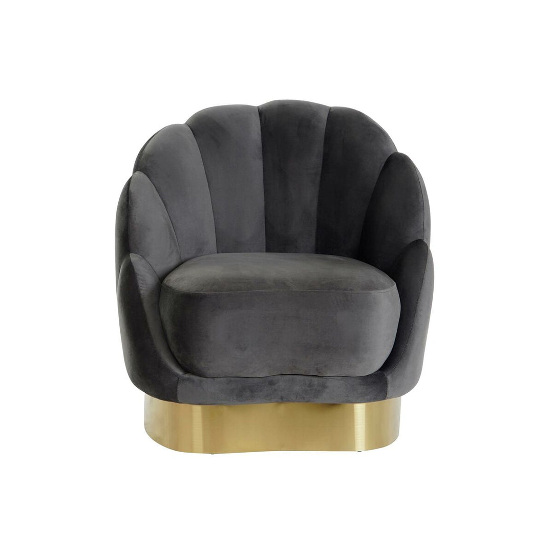 Dkd Home Decor Armstoel Dkd Home Decor 86 X 80 X 85 Cm Grijs Metaal Wit Donker Grijs