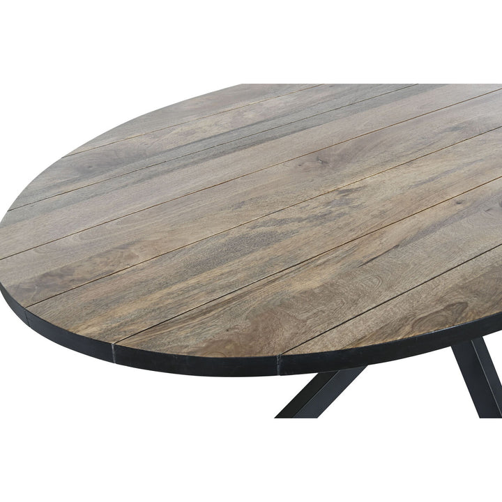 Dkd Home Decor Eettafel Dkd Home Decor Zwart Natuurlijk Metaal Mangohout 200 X 100 X 76 Cm