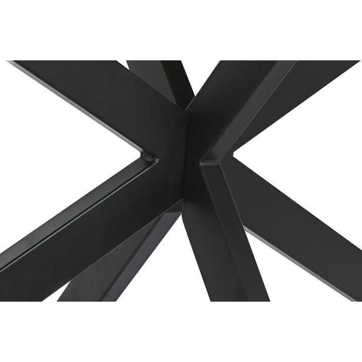 Dkd Home Decor Eettafel Dkd Home Decor Zwart Natuurlijk Metaal Mangohout 200 X 100 X 76 Cm