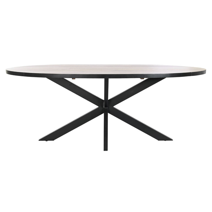 Dkd Home Decor Eettafel Dkd Home Decor Zwart Natuurlijk Metaal Mangohout 200 X 100 X 76 Cm