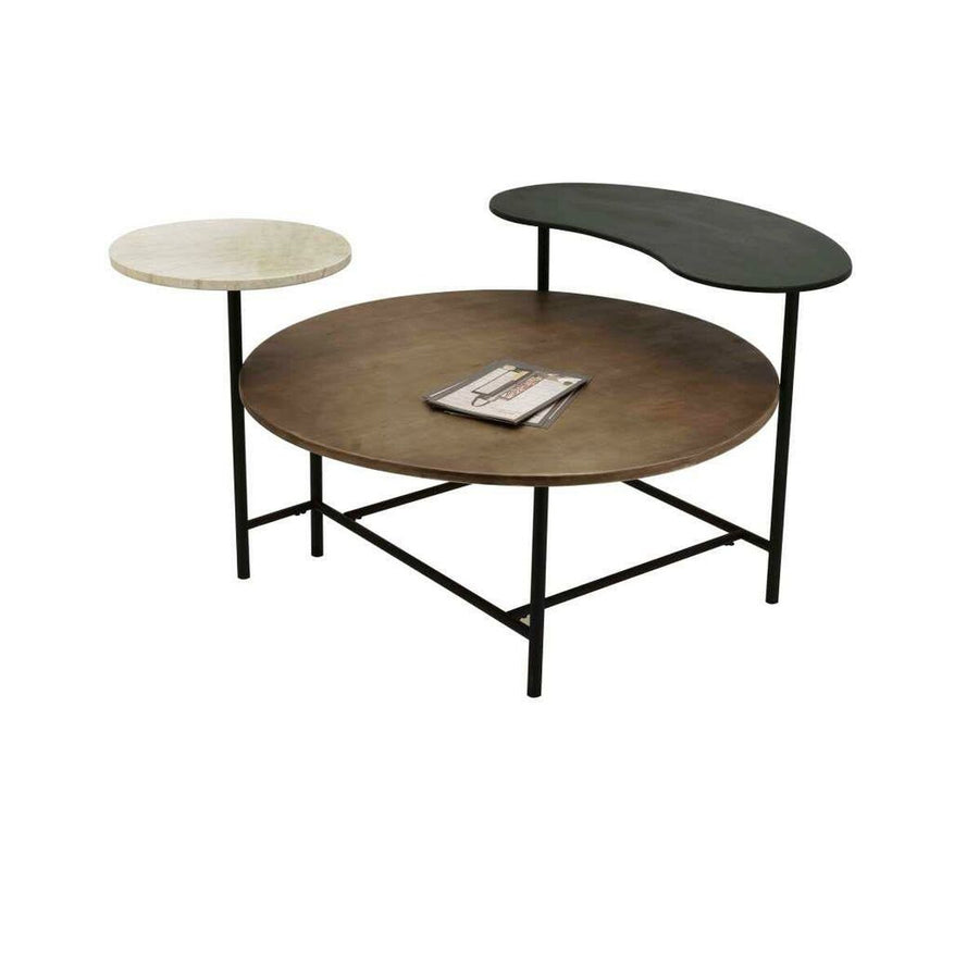 Dkd Home Decor Hoofdtafel Dkd Home Decor 118 X 90 X 61 Cm Metaal Aluminium Hout Mdf