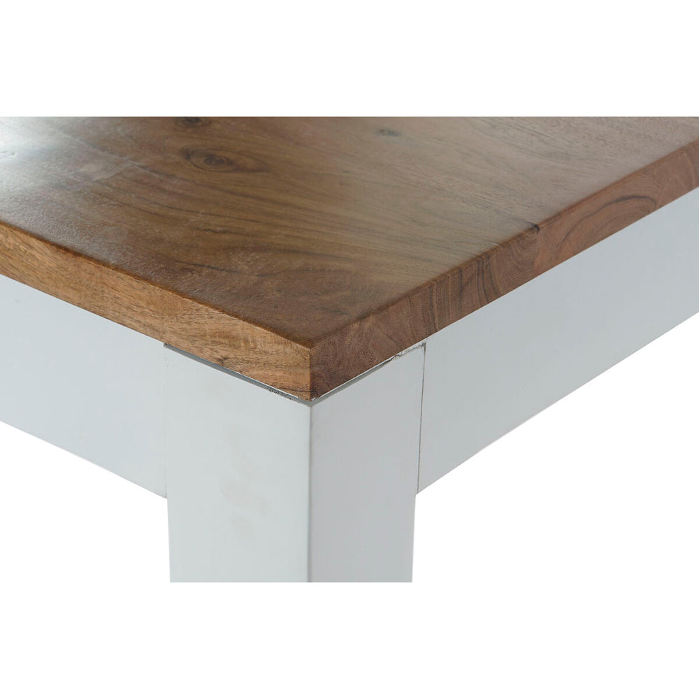 Dkd Home Decor Eettafel Dkd Home Decor Wit Bruin Acacia Mangohout 200 X 100 X 80 Cm