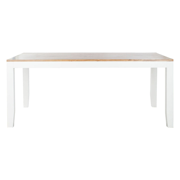 Dkd Home Decor Eettafel Dkd Home Decor Wit Bruin Acacia Mangohout 200 X 100 X 80 Cm