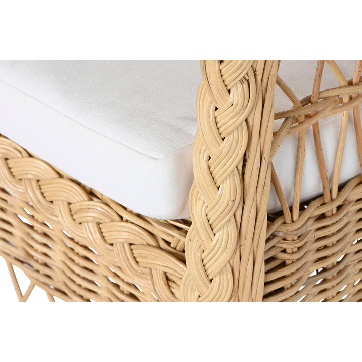 Dkd Home Decor Leunstoel Dkd Home Decor Wit Natuurlijk 56 X 63 X 86 Cm