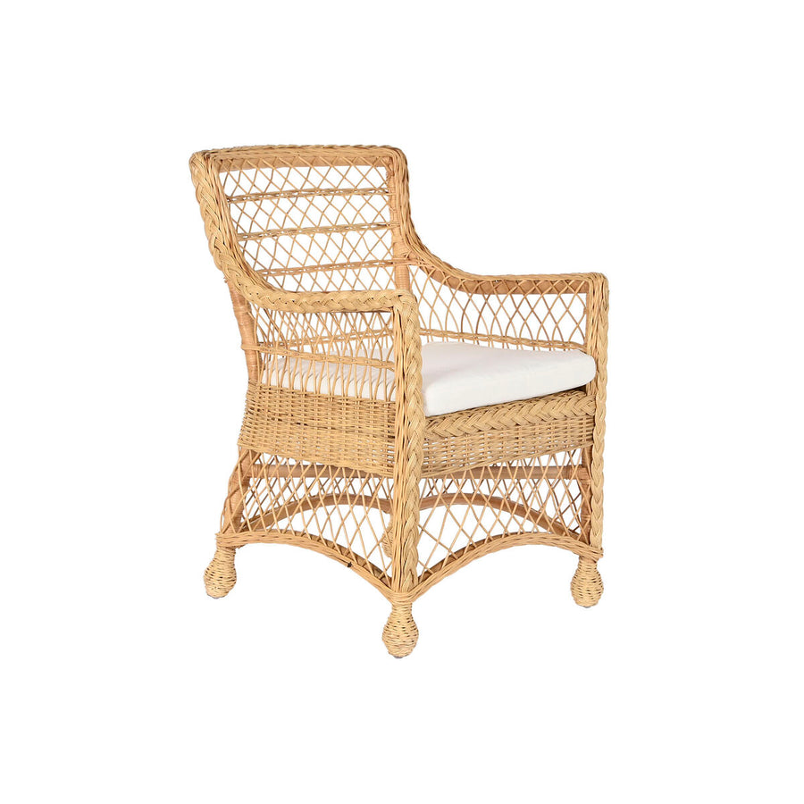 Dkd Home Decor Leunstoel Dkd Home Decor Wit Natuurlijk 56 X 63 X 86 Cm