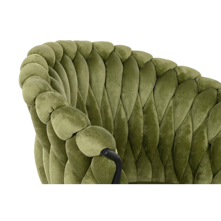 Dkd Home Decor Stoel Dkd Home Decor Zwart Groen Polyester Fluweel Metaal 66 X 60 X 84 Cm