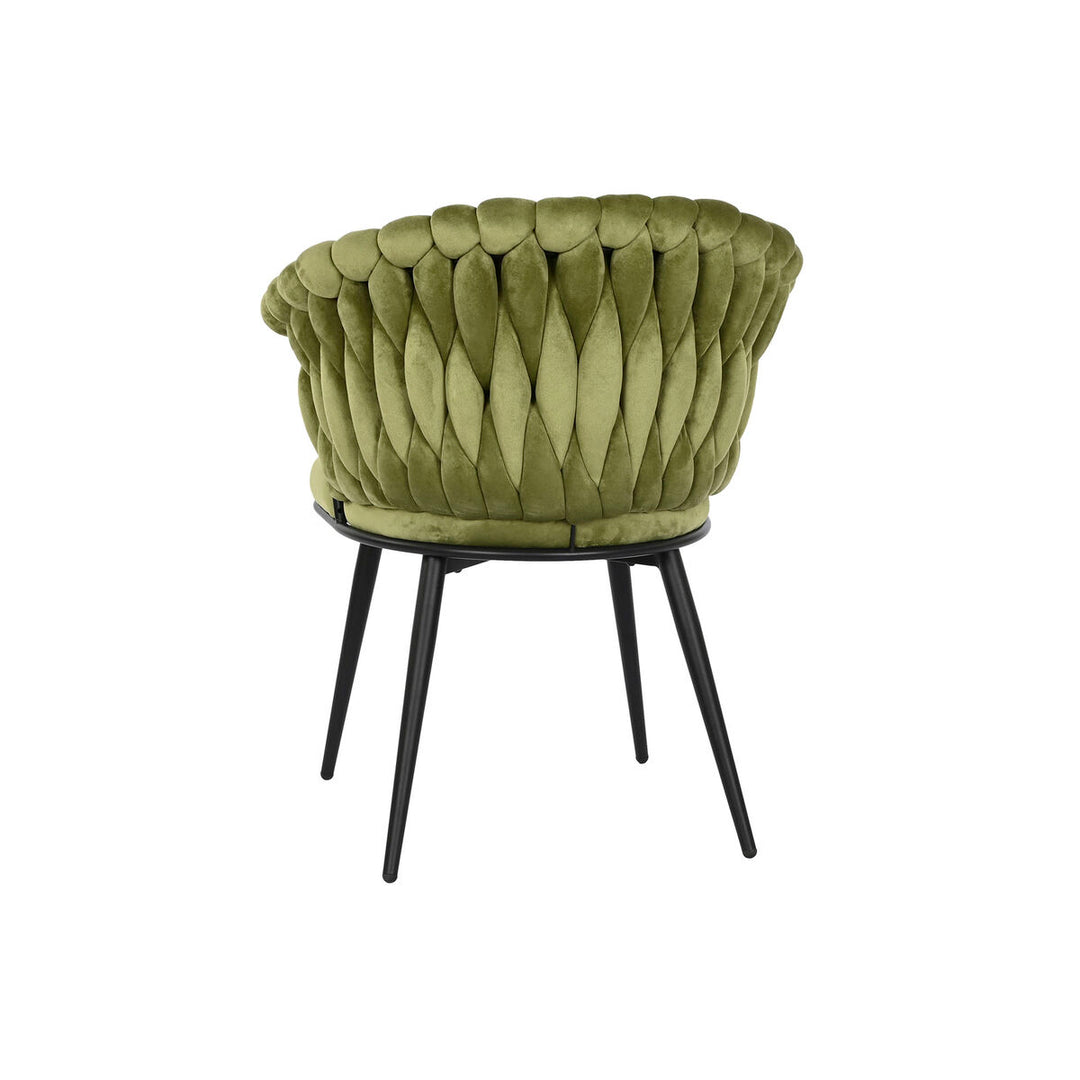 Dkd Home Decor Stoel Dkd Home Decor Zwart Groen Polyester Fluweel Metaal 66 X 60 X 84 Cm