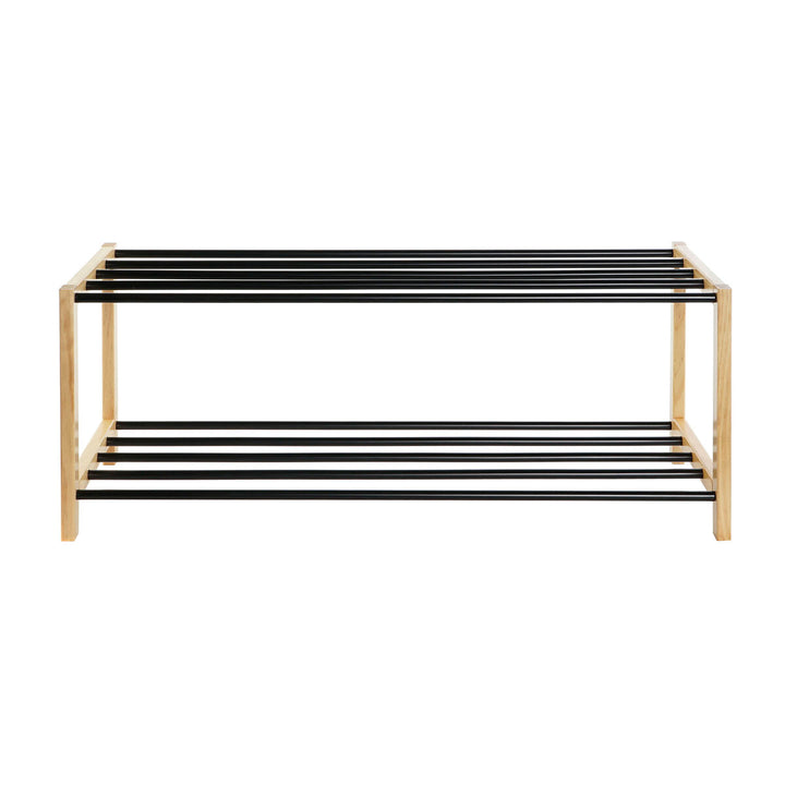 Home Esprit Schoenenrek Home Esprit Zwart Natuurlijk 80 X 31 X 32 Cm