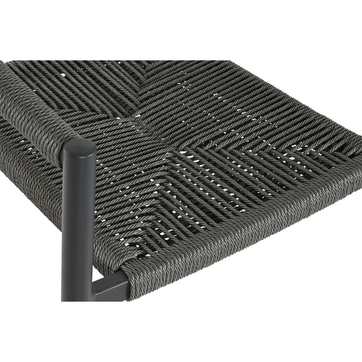 Home Esprit Trädgårdsstol Home Esprit Zwart Donker Grijs Aluminium Rotan 56 X 60 X 78 Cm