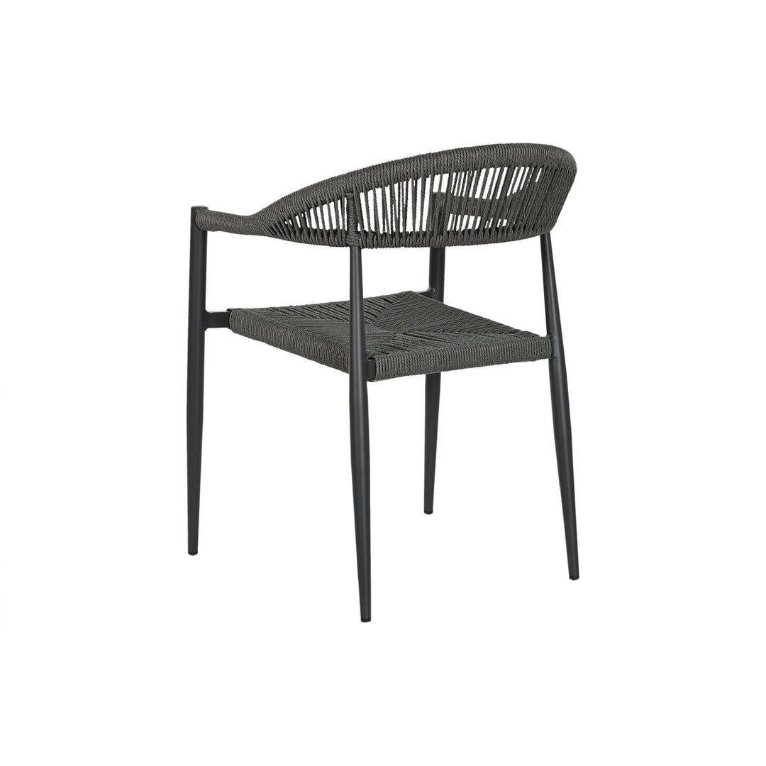 Home Esprit Trädgårdsstol Home Esprit Zwart Donker Grijs Aluminium Rotan 56 X 60 X 78 Cm
