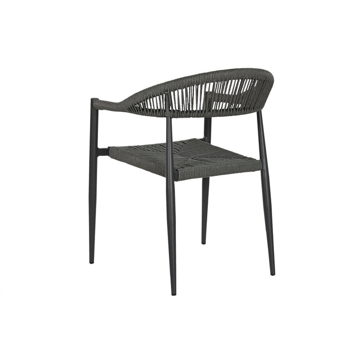 Home Esprit Trädgårdsstol Home Esprit Zwart Donker Grijs Aluminium Rotan 56 X 60 X 78 Cm
