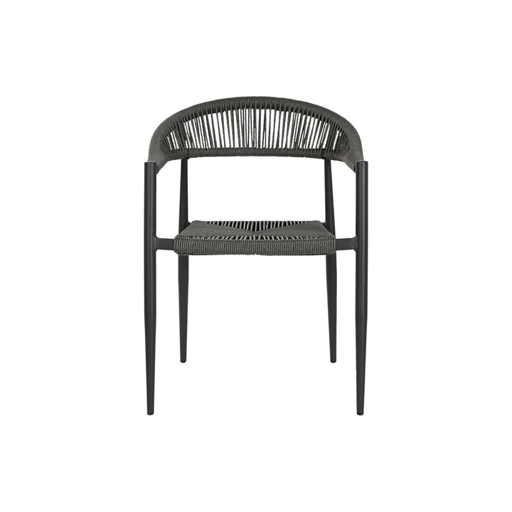 Home Esprit Trädgårdsstol Home Esprit Zwart Donker Grijs Aluminium Rotan 56 X 60 X 78 Cm