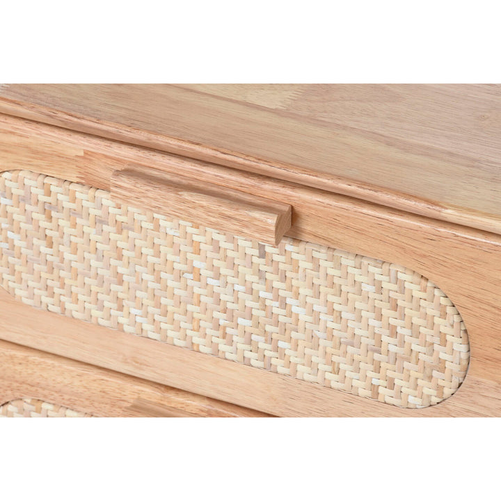 Home Esprit Tv-Meubel Home Esprit Natuurlijk Metaal Rubberwood 120 X 30 X 48 Cm