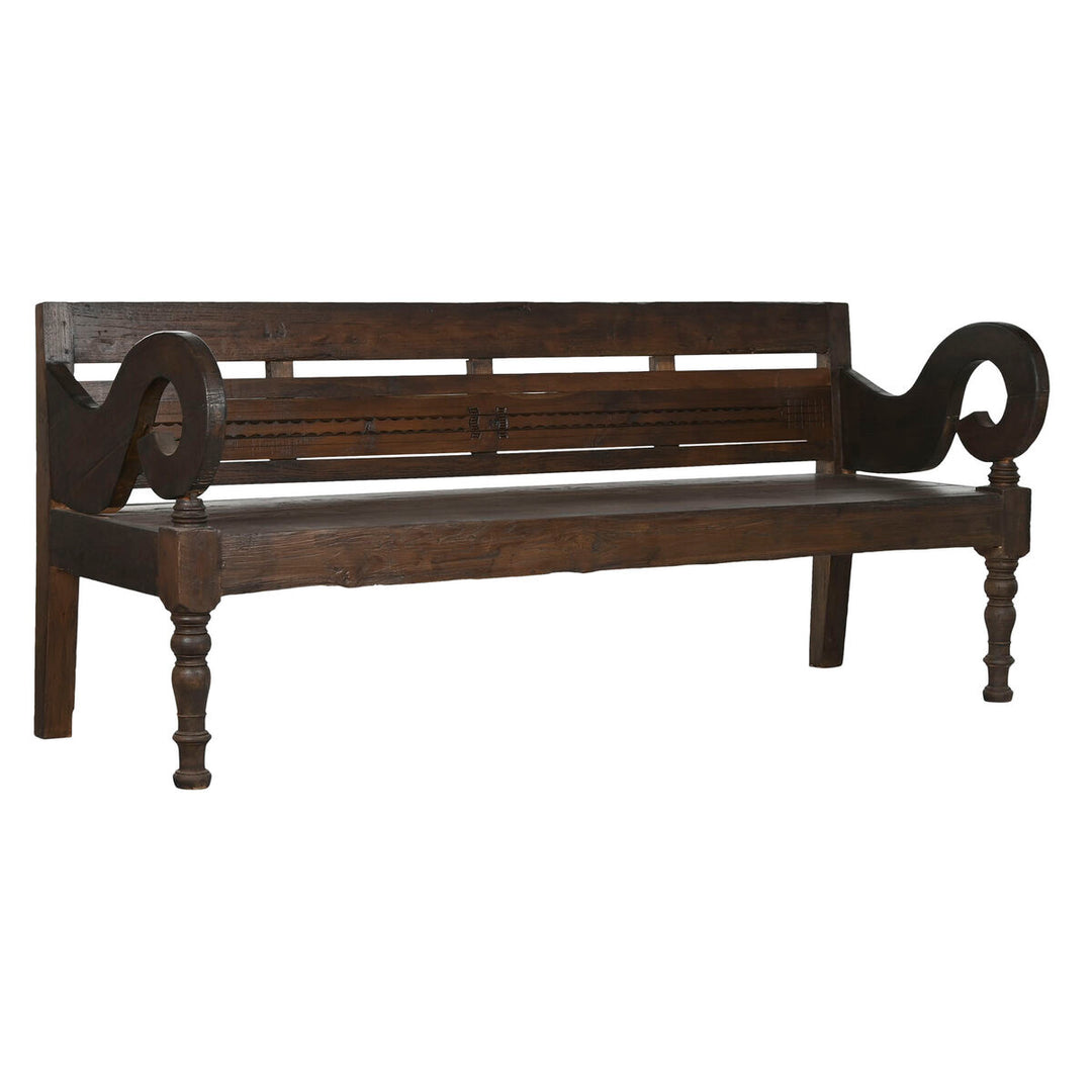 Home Esprit Bank Home Esprit Donkerbruin Teakhout 196 X 68 X 82 Cm