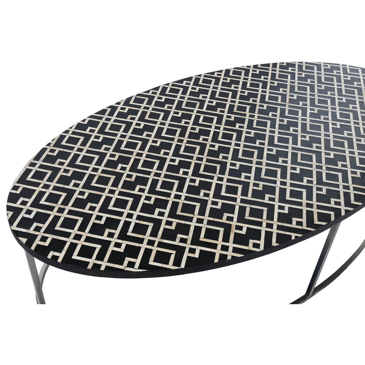 Home Esprit Hoofdtafel Home Esprit Zwart Ivoor 150 X 80 X 40 Cm