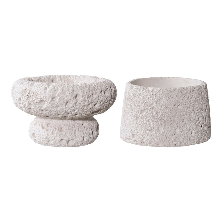 Kaarsenhouders | Cement | 2 vormen | Set van 2