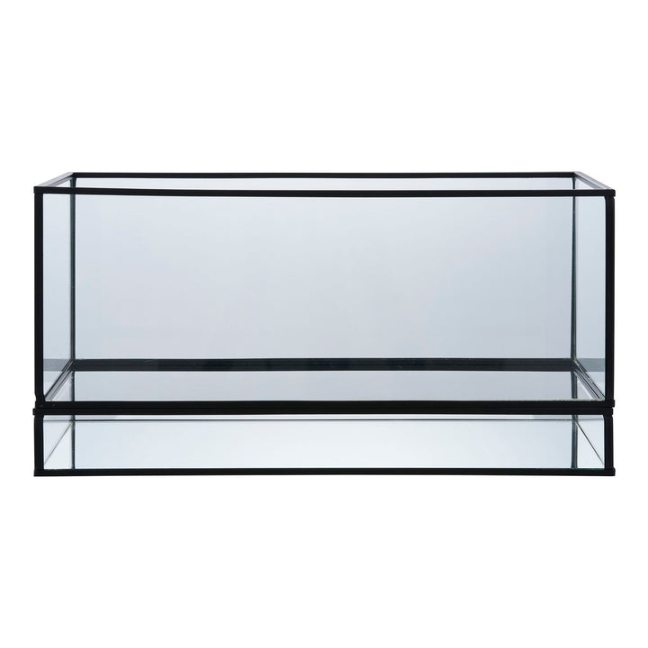 Kaarsenhouder Hurricane | Glas en metaal | Doorzichtig